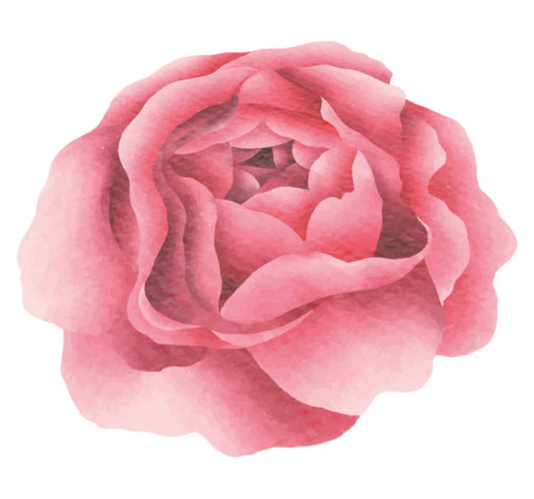 Blush Pink Bloom floral rug - TenStickers