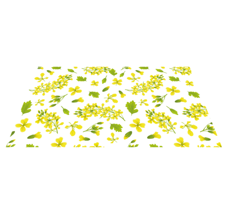 Floral rug in blooming joy - TenStickers