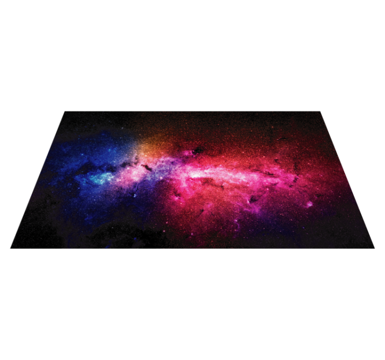 Galactic Color Burst star rug - TenStickers