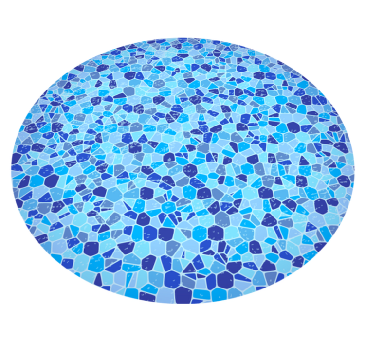 little pieces blue mosaic bathroom flooring - TenStickers