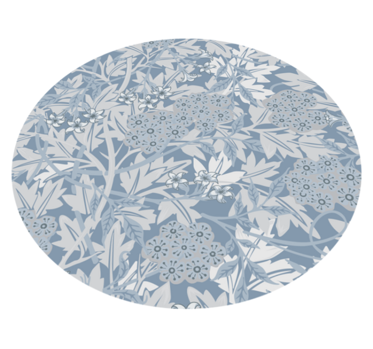 Blossom composition floral rug - TenStickers