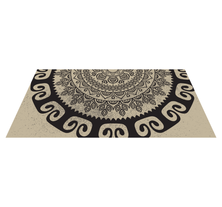 Sophisticated motif mandala rug - TenStickers