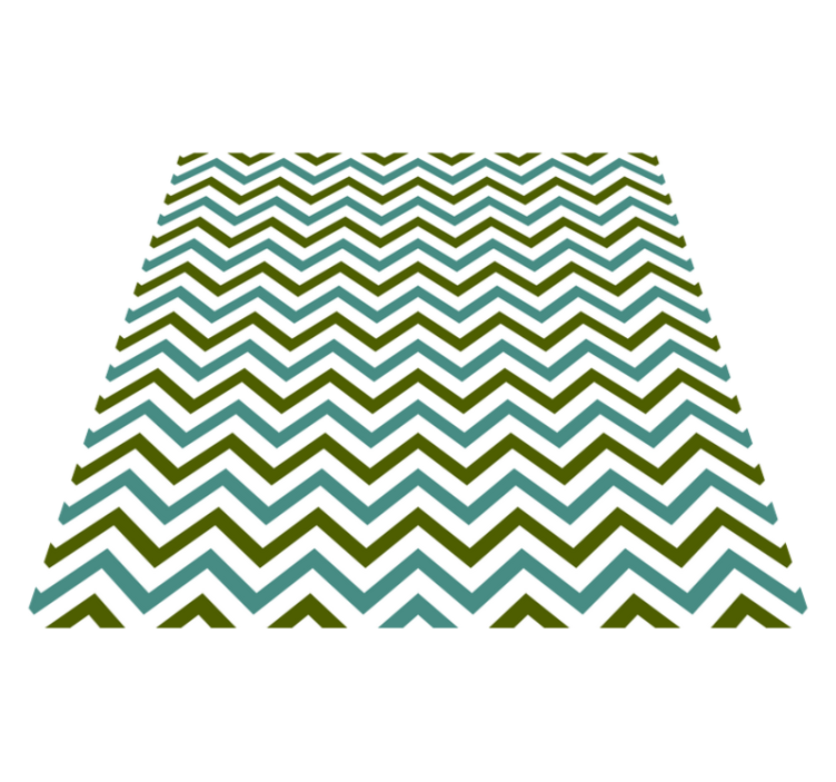 Chevron delight geometric rug - TenStickers