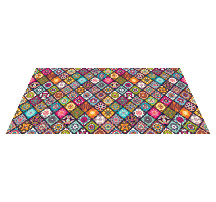 Vibrant Decorative tile carpet - TenStickers