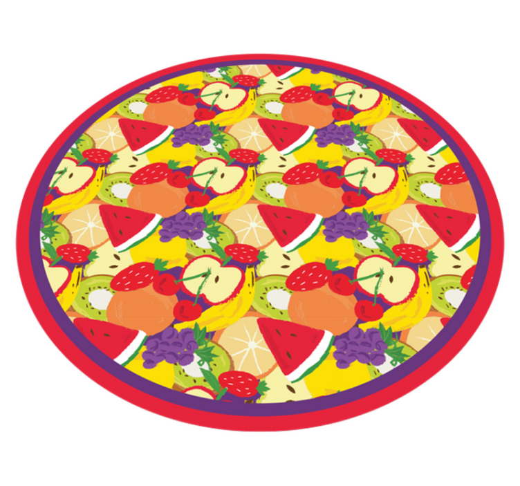 Fruit medley pattern kitchen mat - TenStickers