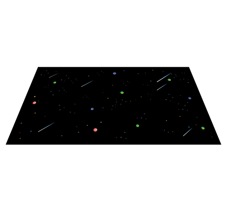 Cosmic Starry Sky star rug - TenStickers