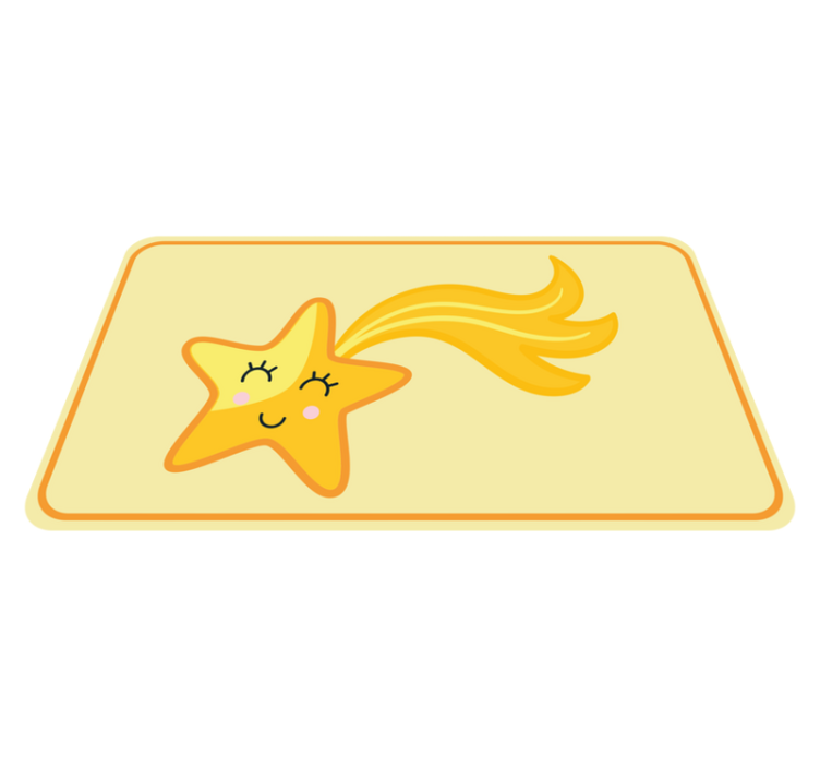 Cheerful Star Design kids carpet - TenStickers