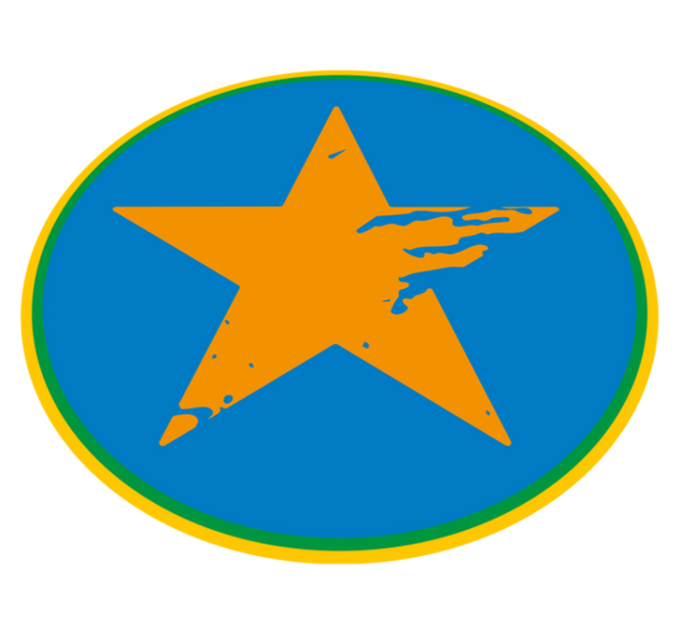 Blue Star Accent kids rug - TenStickers