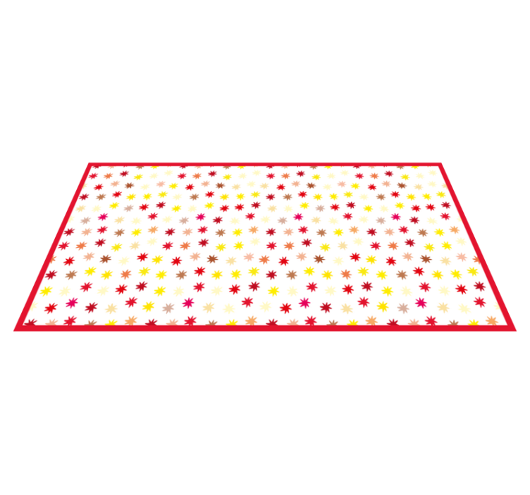 Vibrant Star Motif kids rug - TenStickers