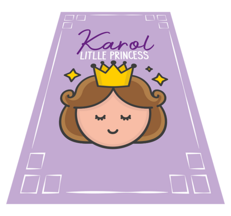 Little Princess Theme custom floor mat - TenStickers