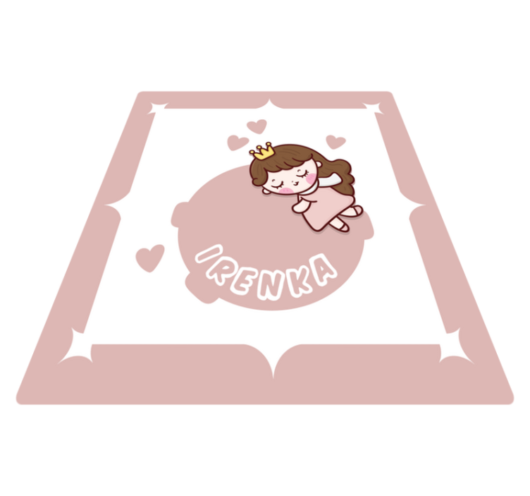 Cute Princess Theme custom floor mat - TenStickers