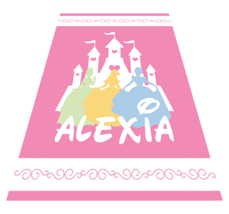 Fairy Tale Castle custom floor mat - TenStickers