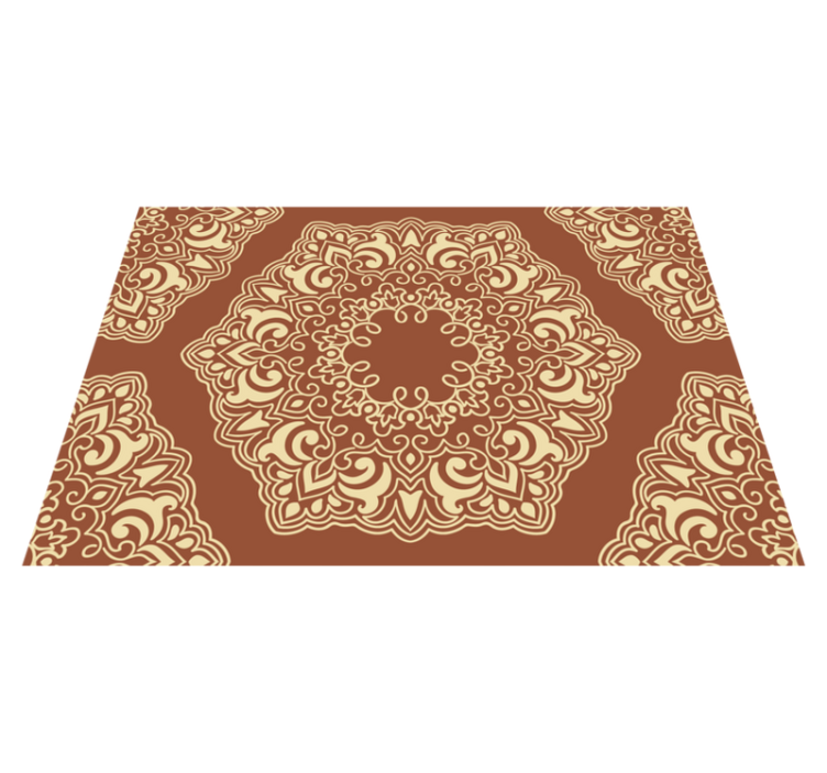 Beige antique Russian style ethnic rug - TenStickers