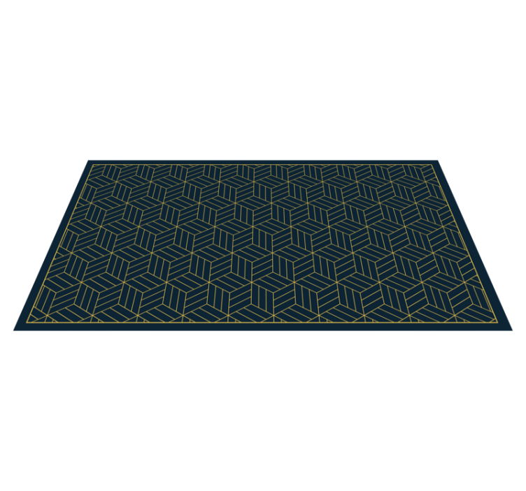 Chic geometric motif modern rug - TenStickers