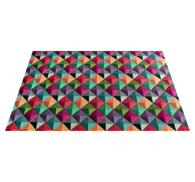 Lively Composition geometric rug - TenStickers