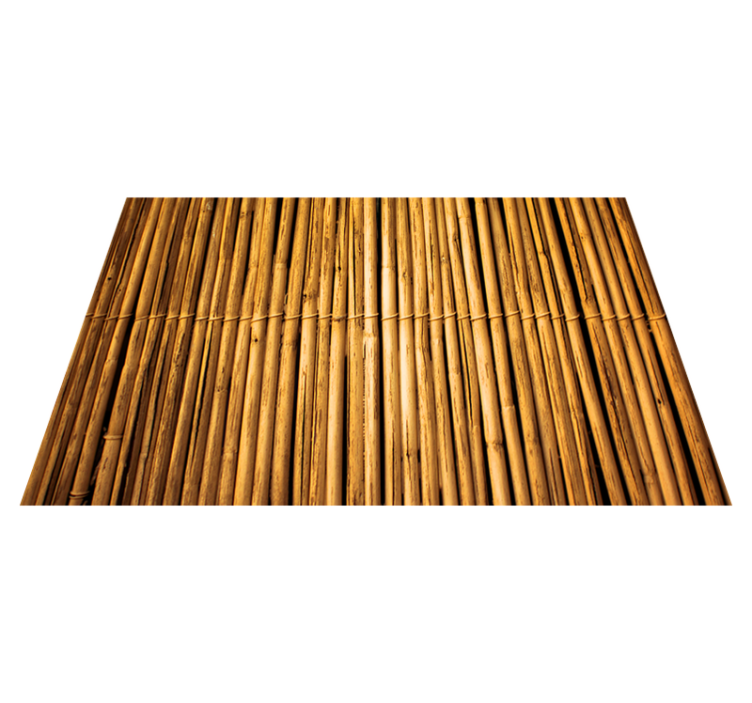 Bamboo surface appearance texture rug - TenStickers