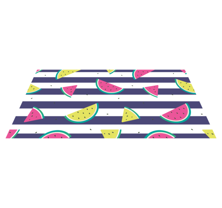 Colorful Watermelon Pattern kitchen vinyl mat - TenStickers