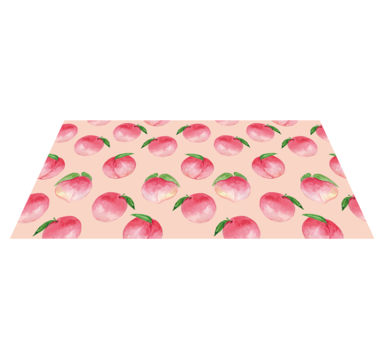 Peach blossom pattern kitchen mat - TenStickers