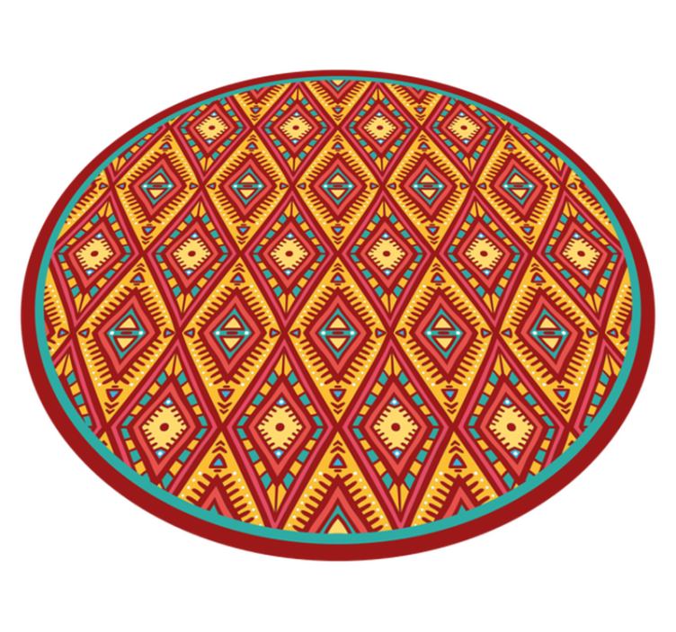 Geometric Tribal Element ethnic rug - TenStickers