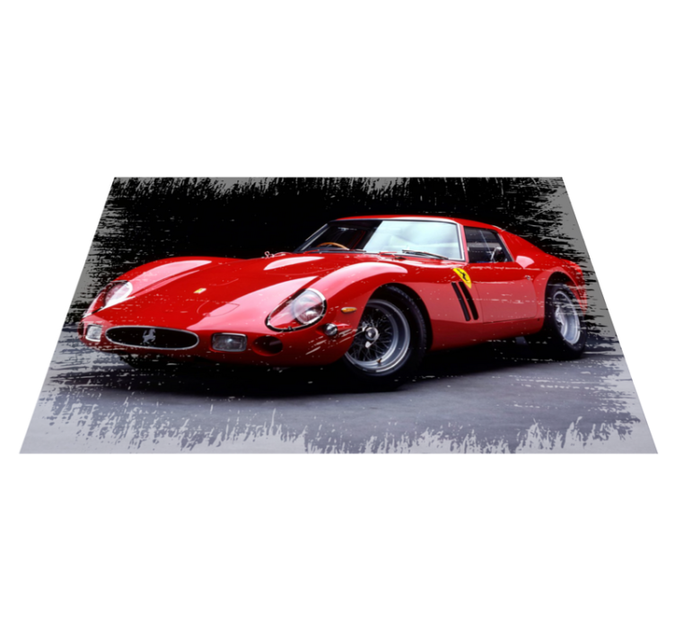 Classic red sports teenage bedroom rug - TenStickers