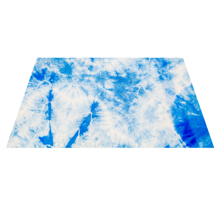 Blue Tie-Dye living room rug - TenStickers
