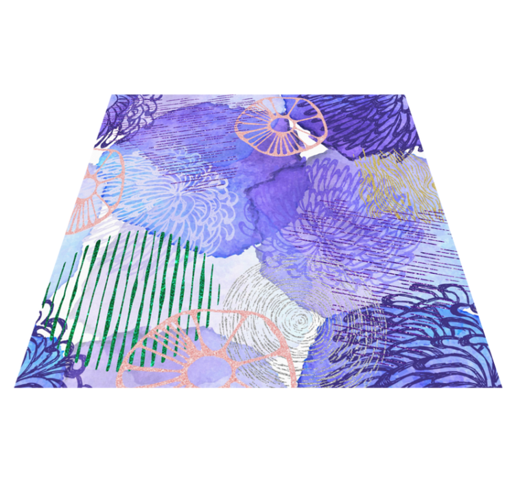 Purple abstract background teen vinyl rug - TenStickers