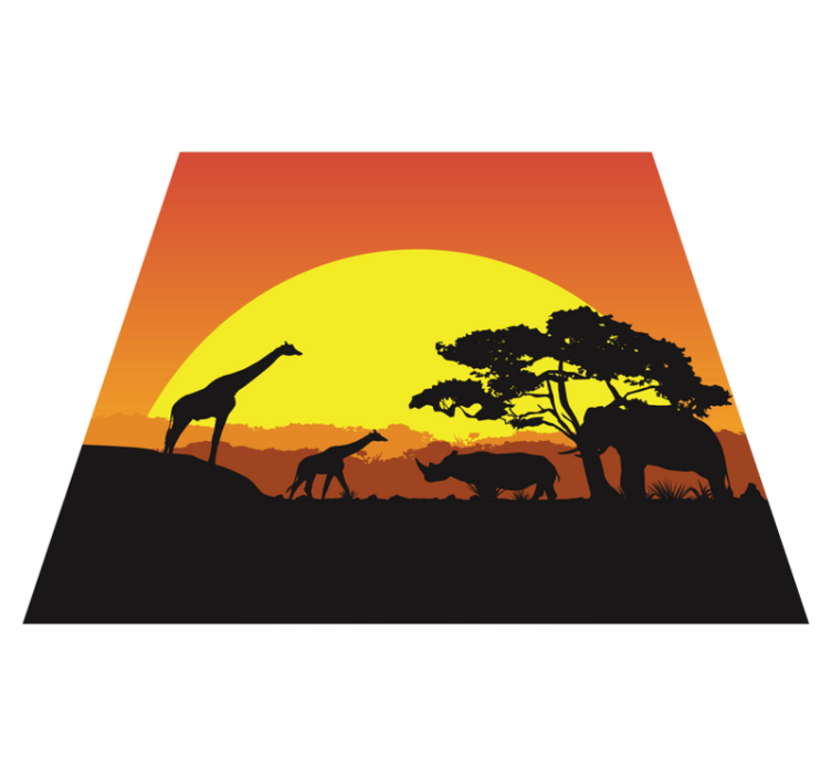 African savannah  modern rug - TenStickers