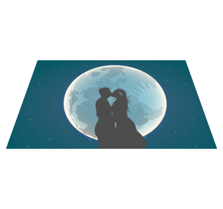 Moonlit Kiss bedroom carpet - TenStickers