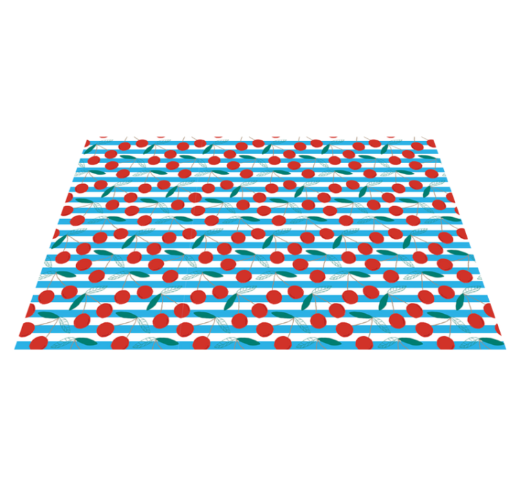 Cherry blossom display kitchen mat - TenStickers