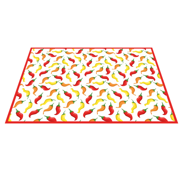 Chili Pepper Concept kids rug - TenStickers