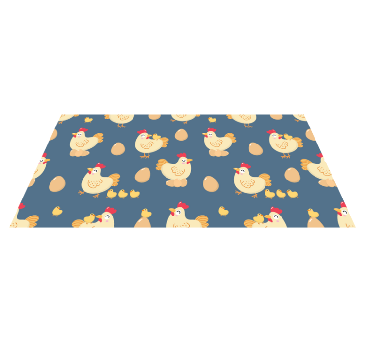 Charming Hen Pattern animal mat - TenStickers