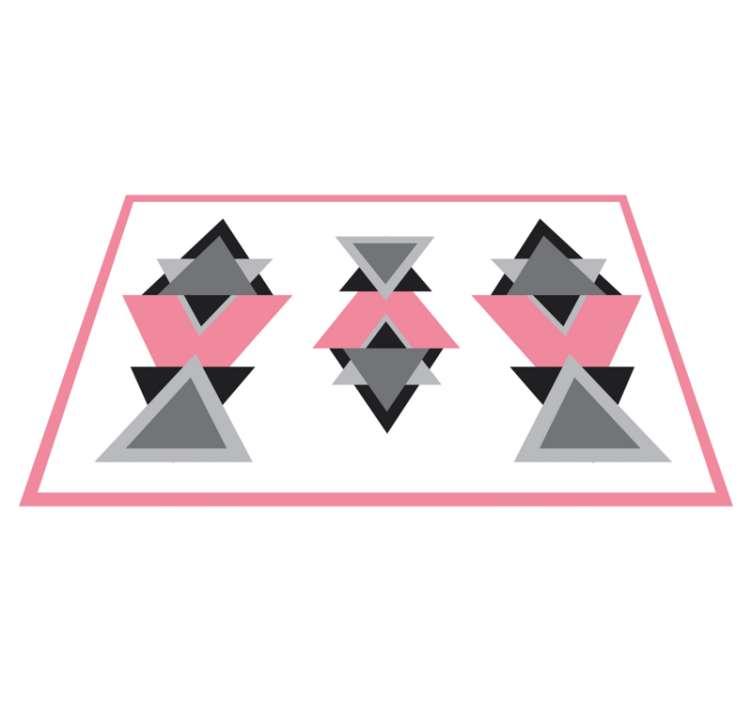 Triangular Shapes Blend geometric rug - TenStickers