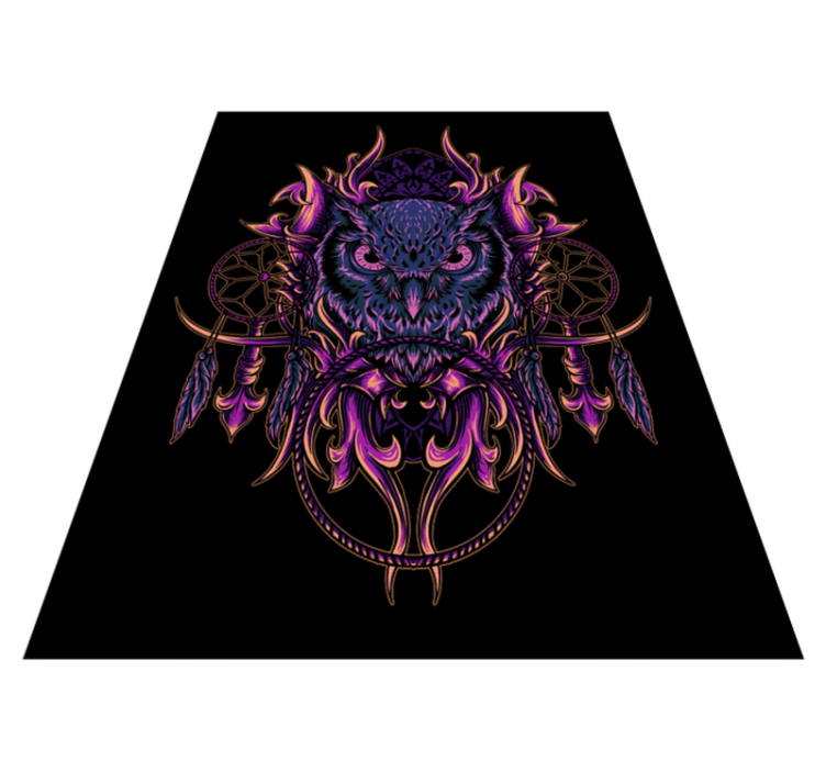 Owl Dreamcatcher Art animal mat - TenStickers