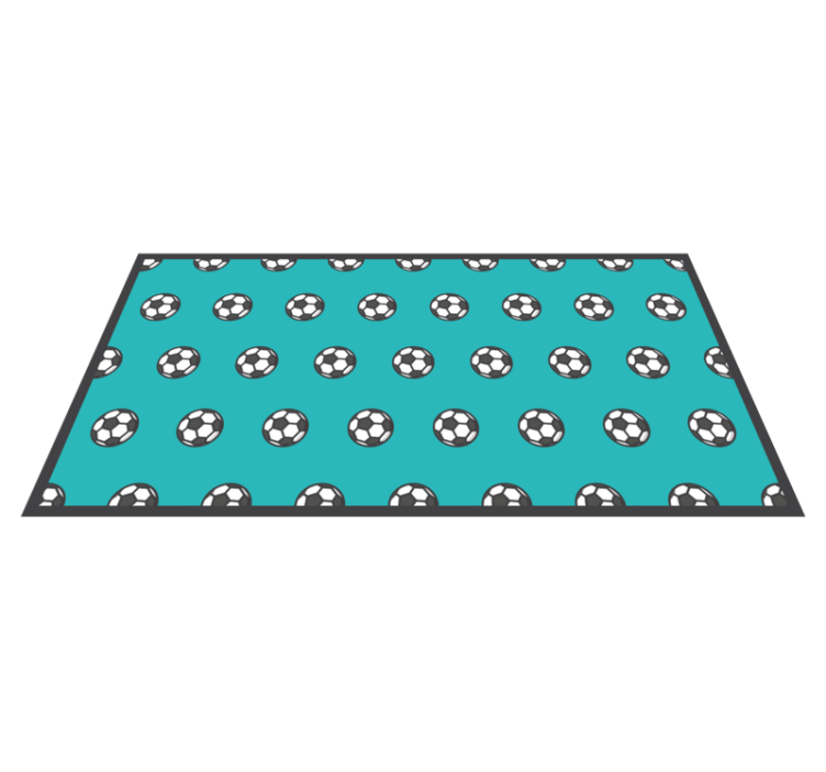 Soccer Ball Pattern game rug - TenStickers
