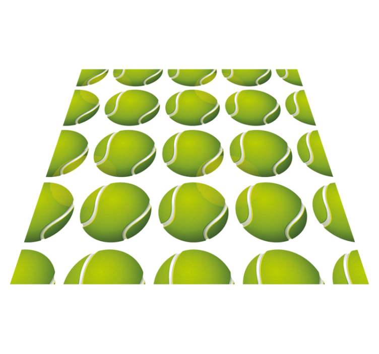 Tennis Ball Motif game rug - TenStickers