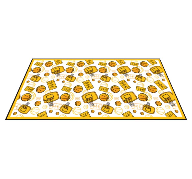 Basketball Fun teenage bedroom rug - TenStickers