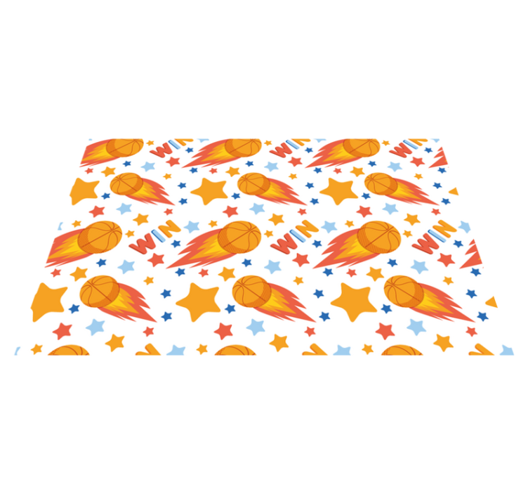 Sporty Stars Design game rug - TenStickers