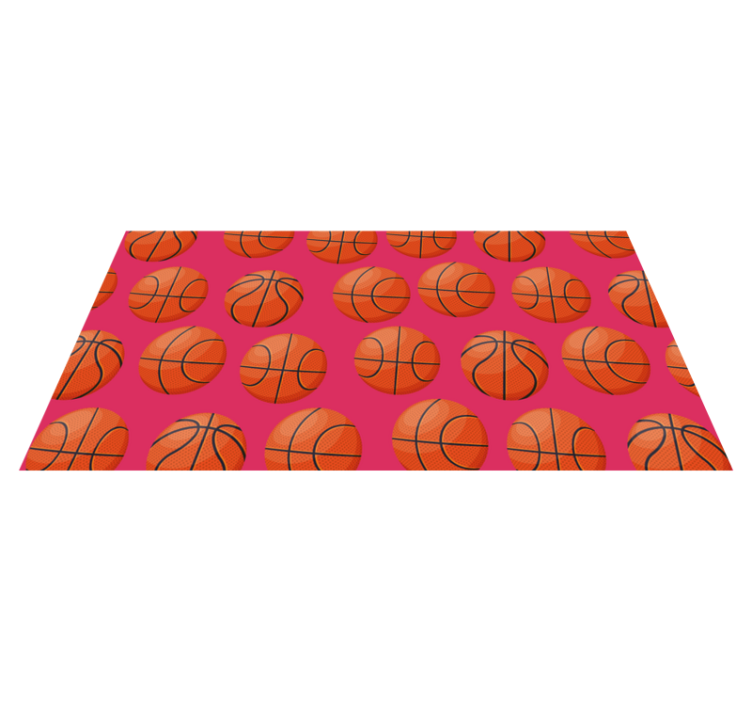 Basketball Motif kids rug - TenStickers