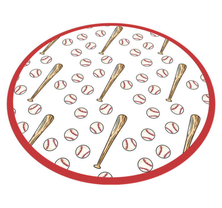 Baseball Season Fun game rug - TenStickers