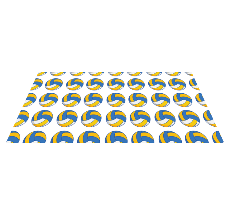 Volleyball balls teenage bedroom rug - TenStickers