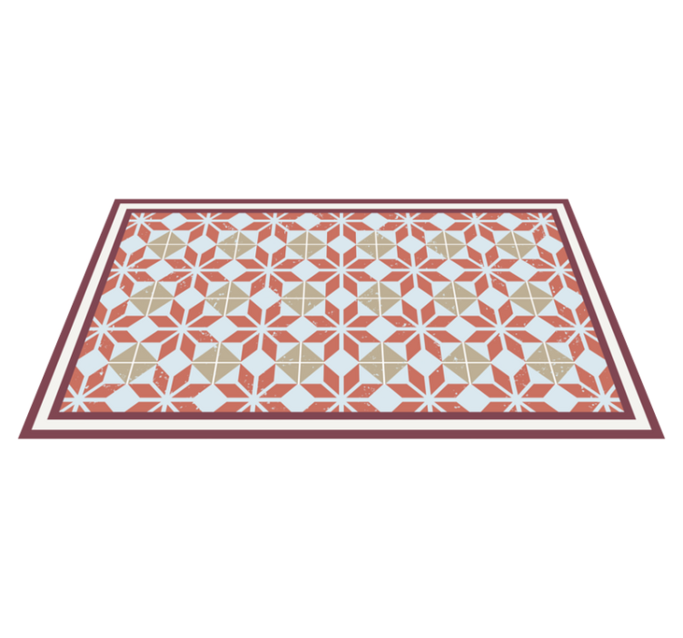 Geometric Element tile carpet - TenStickers