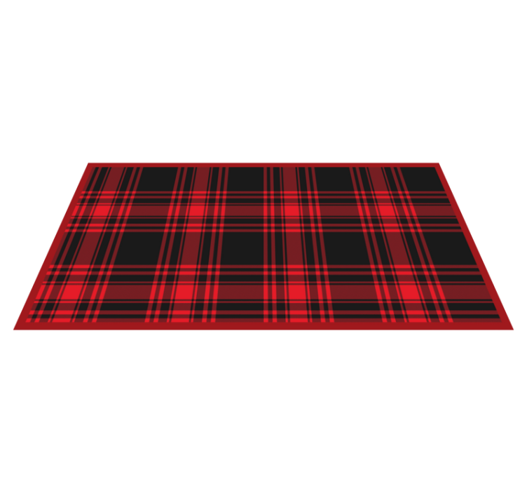 Plaid Patterned Comfort stripes rug - TenStickers
