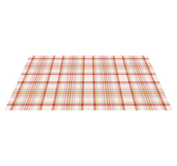 Plaid Pattern Play stripes rug - TenStickers