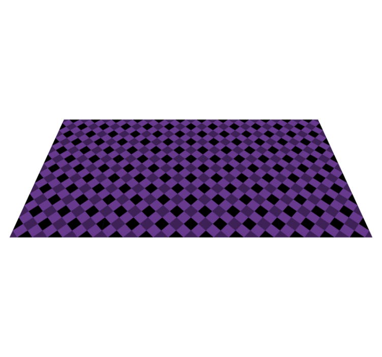 Purple Checkered Pattern geometric rug - TenStickers