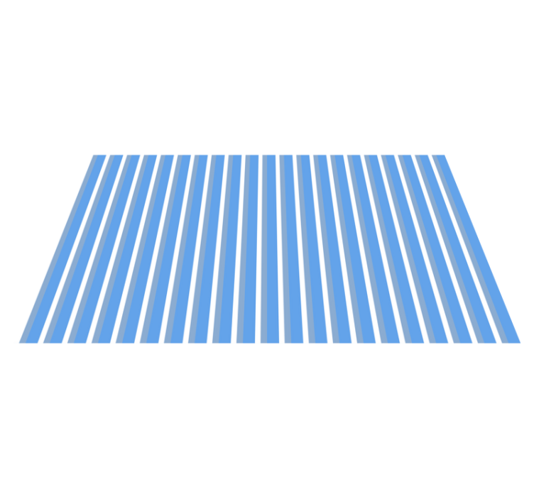 Blue and white design stripes rug - TenStickers