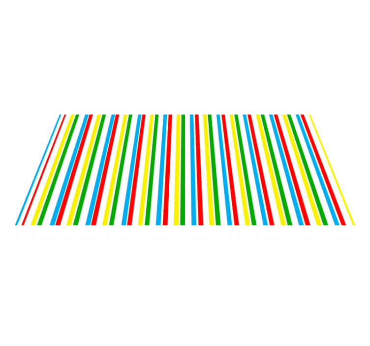 Colorful vertical pattern stripes rug - TenStickers