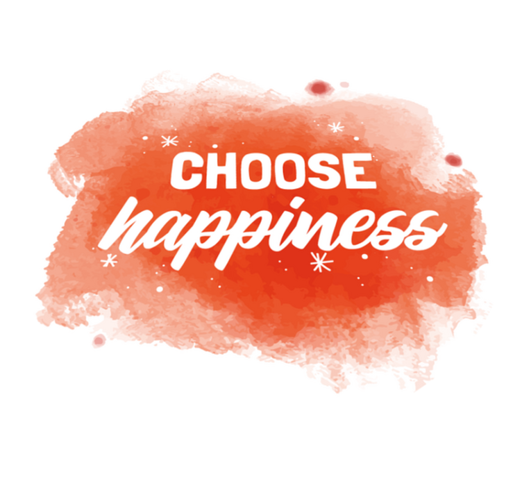 Choose Happiness quote rug - TenStickers