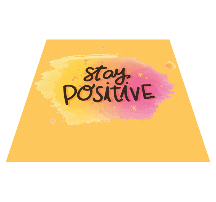 Keep optimistic quote rug - TenStickers