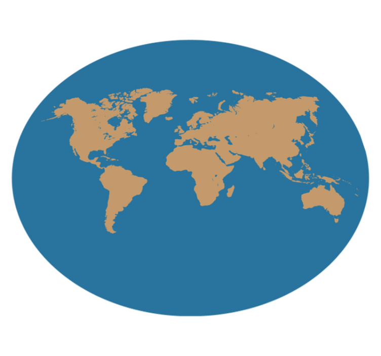 Geographic Discovery map rug - TenStickers