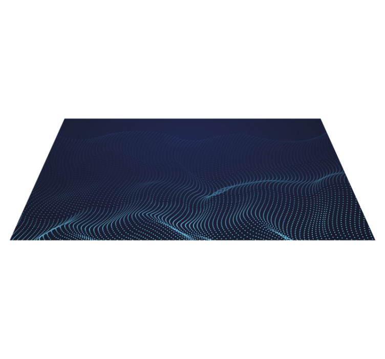 Fluid Wave Motif modern rug - TenStickers